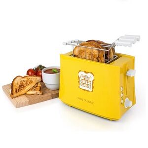 Nostalgia Grilled Cheese Toaster w/ EasyClean Baskets & Adjustable Toasting Dial